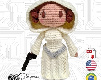 Leia Toy Art amigurumi haakpatroon PDF