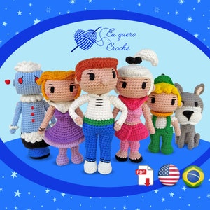 The Jetsons PACK 6 Patterns 20%OFF amigurumi crochet PDF