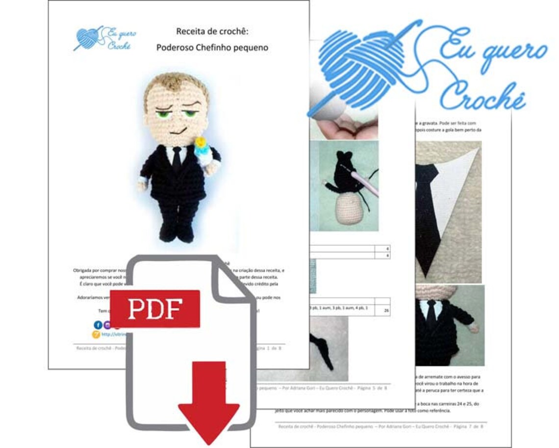 Boss Baby Amigurumi Pattern PDF ONLY Crochet | Etsy