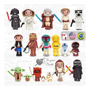 Star Wars Toy Art PACK 15 Patterns 40%OFF amigurumi crochet PDF