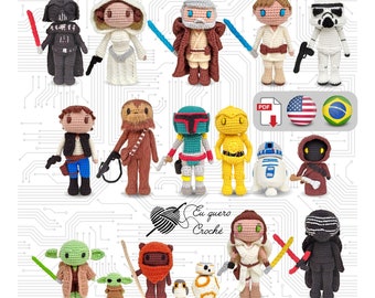 Star Wars Toy Art PACK 15 patronen 40% KORTING amigurumi gehaakte PDF