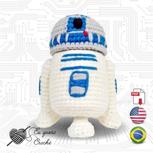 R2-d2 Toy Art amigurumi crochet pattern PDF