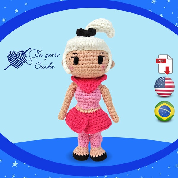 Patrón de crochet Judy Jetson amigurumi PDF