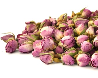 May include: A pile of dried pink rose buds, perfect for adding a touch of floral fragrance to your home or crafts.