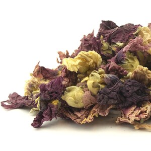Violet Mallow Flowers 1L Natural Table Confetti - Wedding Table Confetti - Biodegradable Table Decoration