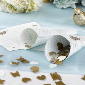 Confetti Cones - Butterflies, Biodegradable Confetti Petals, Natural Wedding Confetti Cones, Ecofriendly Cones, Natural Confetti Boho