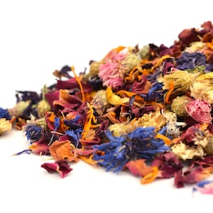 Confettis naturels Charme de soirée Confettis biodégradables Panier de fille de fleur Confettis de mariage Allée de mariage Confettis de fleurs séchées 1L