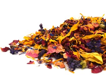 Natural Confetti, Rainbow, Wedding Confetti, Flower Girl Basket, Petal Confetti, Biodegradable, Wedding Aisle, Dried Flower Confetti Rose 1L