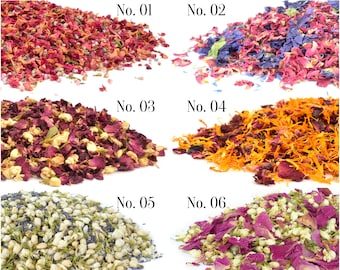 Natural Wedding Confetti | Biodegradable Confetti Pouches | 100% Natural Dried Flower Petals | Classic Real Petal Confetti