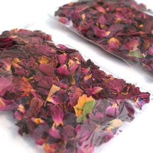 Biologisch abbaubare Konfetti Päckchen - Rosenblätter - 100% Natürliche Hochzeit Konfetti Umschläge, Dekor, Öko Konfetti Taschen Boho Konfetti Eco!