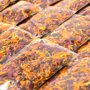 Konfetti Umschläge - Sonnenuntergang Kuss - 100% biologisch abbaubar Konfetti Päckchen, Dekor Ecofriendly Natürliche Konfetti Taschen, Boho Konfetti Taschen