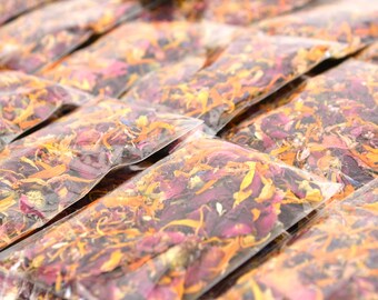 Wedding Confetti Envelopes - Summer - 100% Biodegradable Confetti Packets, Decor, Ecofriendly Natural Confetti Bags, Boho Confetti Bags