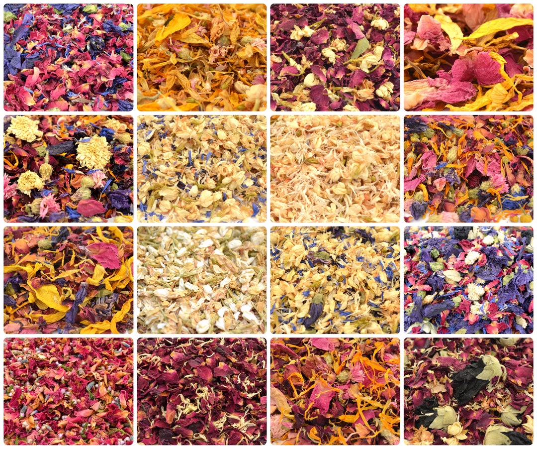 Natural Confetti 30 Types! Wedding Biodegradable Confetti - Dried ...