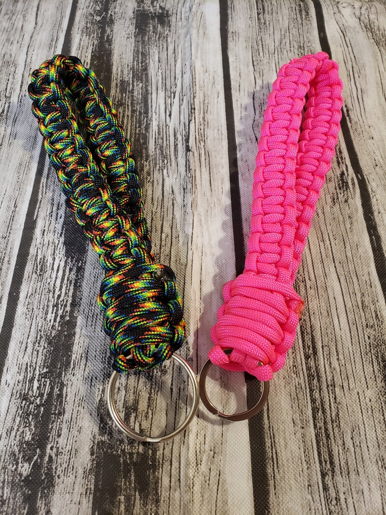 Paracord Wristlet Paracord Wrist Strap Wrist Lanyard Etsy