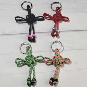 Good Luck Bag Charm, Paracord Keychain, Chinese Knot Keychain, Rope Keychain Bag Charm, Braided Keyring, Paracord Bag Charm