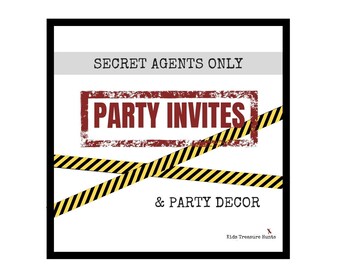 secret agent party etsy
