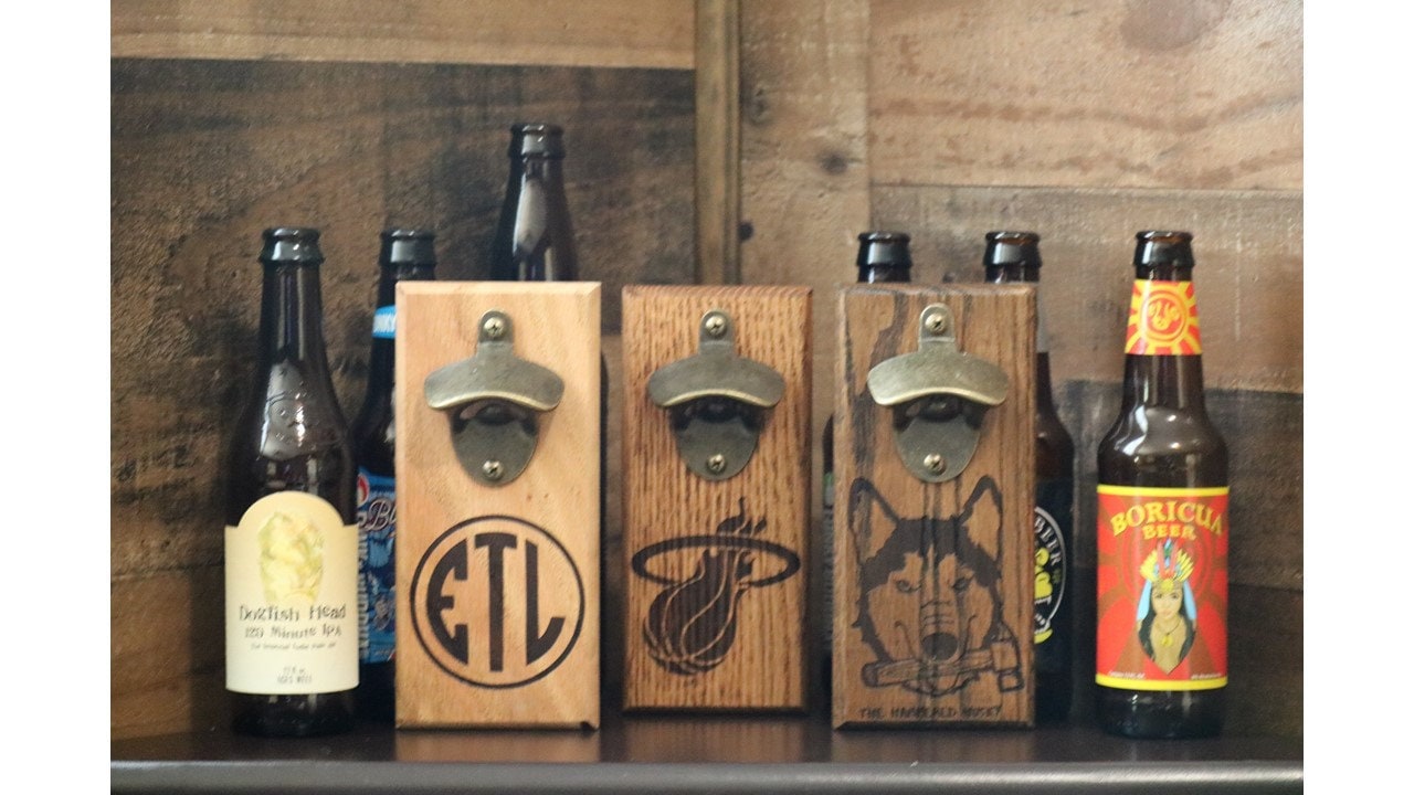 Custom Magnetic Bottle Opener Engraved - Magnetic Cap Catcher - Fridg…