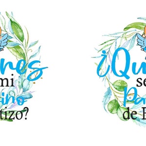Diseño padrinos para taza