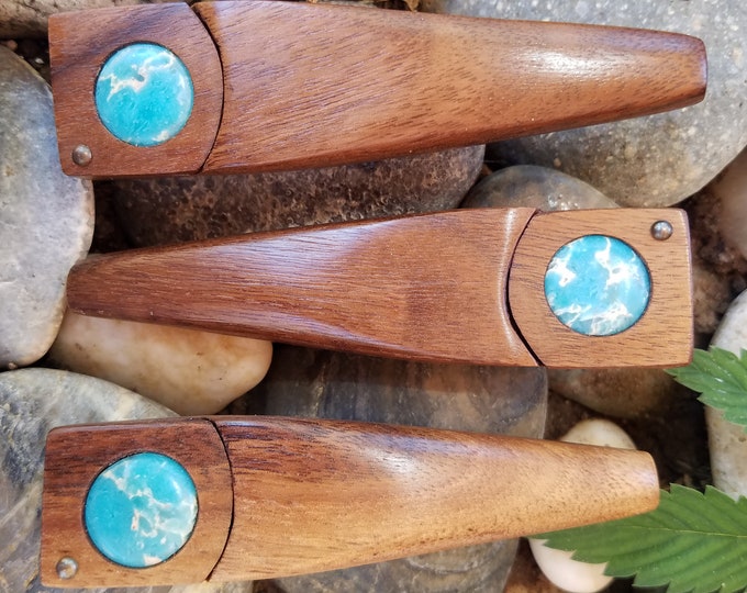 Aqua Blue Jasper Pocket Pipe
