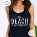 Cute Beach Tank Top the Beach is My Happy Place Racerback Tank Top ...