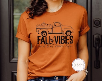 Fall Vibes And That Mom Life Shirt, Cute Fall Shirt For Mom, Trendy Mom Shirt, Mom Life Tee, Fall Shirts For Mom Graphic Tee Hello Fall Mom