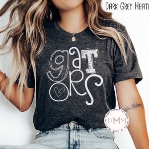 Gators Shirt, Gators School Shirt, Gators Teacher Shirt Gators School Spirit, Gators Mom Shirt Gators Football Sports Team Graphic Tee VNeck