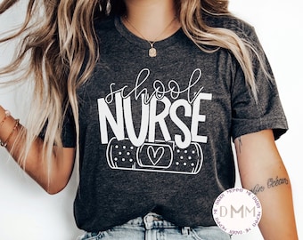 School Nurse Shirt Nurse Tshirt School Shirts for Nurse Cute