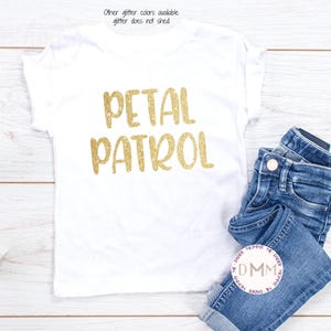 Kids Petal Patrol Shirt Flower Girl Wedding T-Shirt Kids Petal Patrol Shirt Flower Girl Wedding T-Shirt
