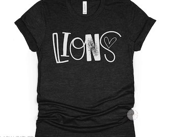 Lions Shirt, Lions School Spirit Tee, Lions Teacher Shirt, Lion Mom Game Day T-Shirt, Mascot Pride Gift