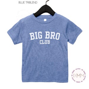 Big Bro Club Shirt, Big Brother Gift
