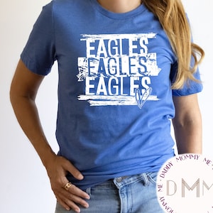 Philadelphia Eagles Ladies' T-shirt Deep V Neck Shirt Tee Top Football  Blouses