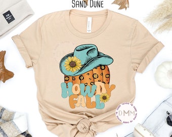 Howdy Fall Shirt: Western Cowgirl Pumpkin Tee