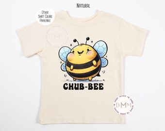 Funny Bee Shirt, Chubbee Shirt, Cute Pun Shirt Kid, Cute Bee Shirt Kid, Funny Kid Shirt, Funny Graphic Tee Kid, Toddler Shirt, Funny Kid Tee