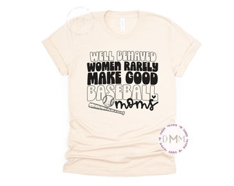 Funny Baseball Mom Shirt, Sarcastic Graphic Tee