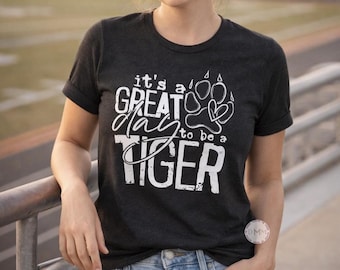 Tiger Spirit Shirt, Tiger School Graphic Tee