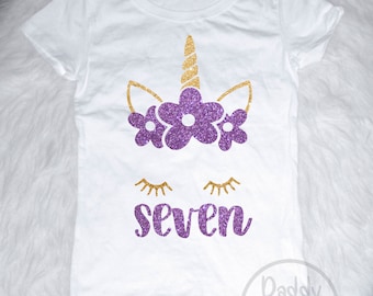 birthday girl shirt size 7
