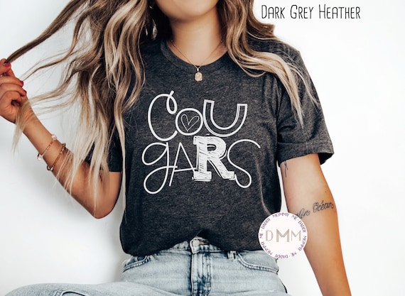 Cougars Shirt Cougars School Shirt Cougars Teacher Shirt Cougars School Spirit Cougars Mom Shirt Cougars Football Sports Team Graphic Tee