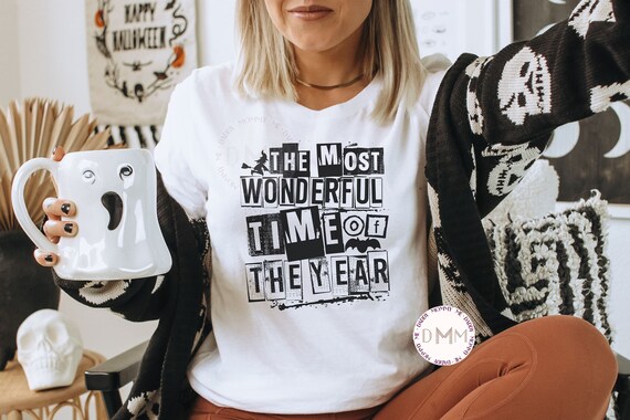 The Most Wonderful Time Of The Year Halloween Shirt, Trendy Halloween Shirt, Halloween Lover Shirt, Bella Canvas Unisex Graphic Tee Women