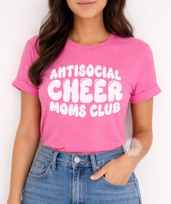 Antisocial Cheer Moms Club Shirt | Funny Cheer Mom Tee