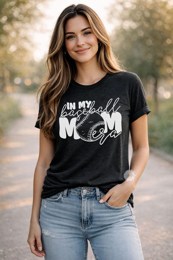 Baseball Mom Era Tee, Trendy Game Day Shirt
