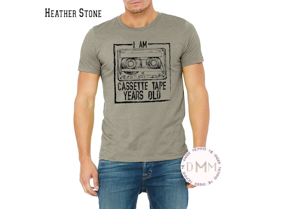 I Am Cassette Tape Years Old Shirt Funny Birthday Shirt 90s Birthday Cassette Tape Shirt Vintage Birthday Shirt Retro Birthday Party Shirt