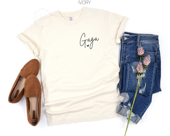 Gaga Shirt Comfort Colors Tee, Gift for Gaga Grandma