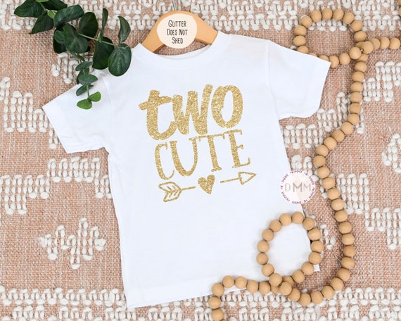 Two Cute Shirt, 2nd Birthday Shirt, Two Birthday Shirt, Two Year Old Birthday Girl, 2 Birthday Shirt, Birthday Shirt Toddler Birthday Girl