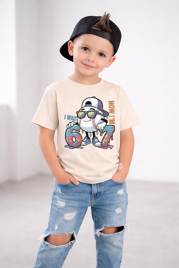 Baseball Birthday Shirt, I Was 6 Now I’m 7, Boys 7th Birthday Outfit
