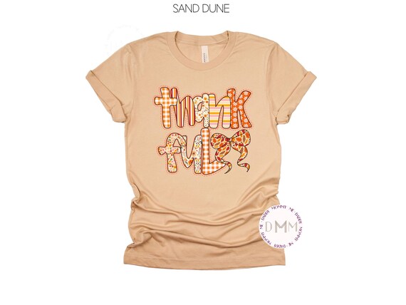 Thankful Preppy Shirt - Thanksgiving Coquette TShirt
