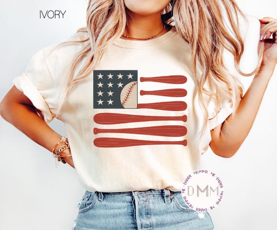 Comfort Colors Baseball Flag Shirt Baseball Shirt Trendy Baseball American Flag Shirt Baseball Mom Shirt Baseball Game Day Mom Baseball Tee