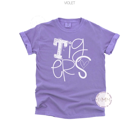 Comfort Colors Tigers Shirt, Tigers School Shirt, Tigers Teacher Shirt, Tigers School Spirit Shirt Tigers Mom Shirt Baseball Tigers Football