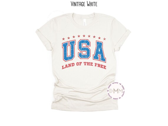 USA Land Of The Free Shirt 4th Of July Shirt Stars July 4th Fourth Of July Graphic Tee Trendy Patriotic Shirt Independence Day Shirt Unisex
