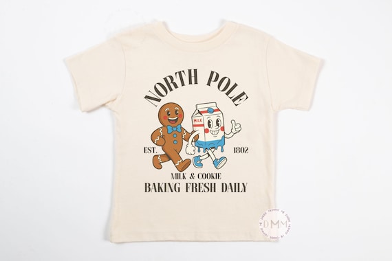 Christmas Kid Milk And Cookie - Christmas Shirt Toddler