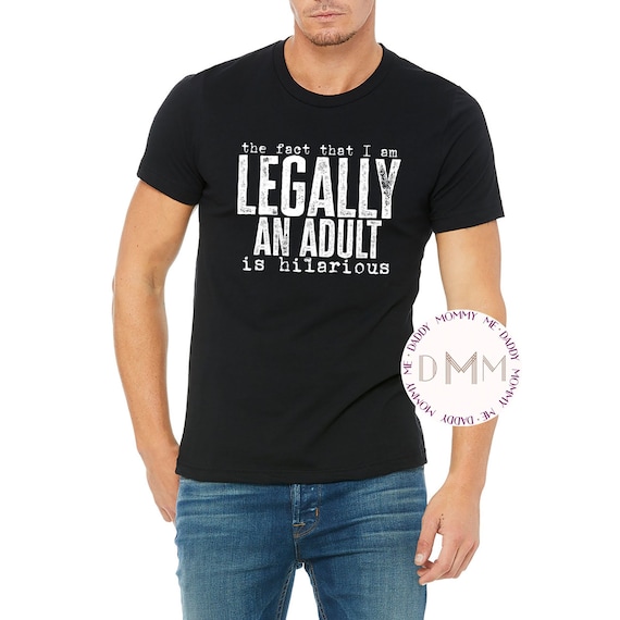 Adult-Ish Funny Distressed T-Shirt Adult-Ish Funny Distressed T-Shirt